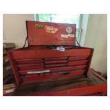 Red Metal Tool Box w/ Contents
