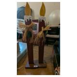 (2) Wooden Candles