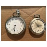 (2) Pocket Watches: Waltham, Westclox