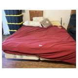 King Size Metal Bed Frame + Bedding