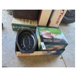 Small Graniteware Roasting Pan & Bamboo Steamer