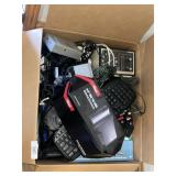 Electronics Box Lot: Vintage Radio & Other