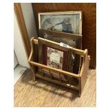 Magazine Rack & Wall Art