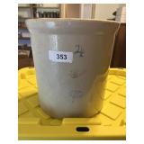 Red Wing #4 Stoneware Crock -**