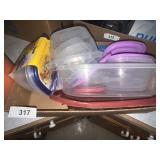 Assorted Plastic Storage