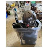 Baseball Mitts, Bat, Softball, Helmet & Other