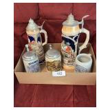 Assorted Steins