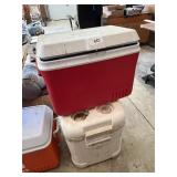 (2) Coolers + Lunch Box Cooler