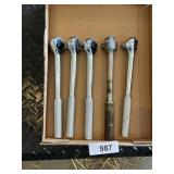 (5) 1/2" Drive Ratchets