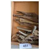 Assorted Locking Pliers - Vise Grip, Benchmark,