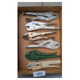 Assorted Locking Pliers - (3) are Vise Grips,