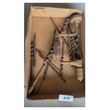 Vintage Hand Drill & Bits