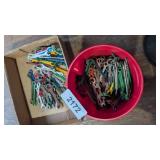 Bucket w/ Large Assortment of Flat Wrenches -