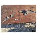 (2) Cast Iron Eagles -**