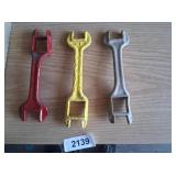 (3) Plow Wrenches