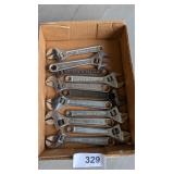 Assorted Small Adjustable Wrenches