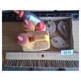(3) Straight Line Chalk Lines, Chalk & Brush