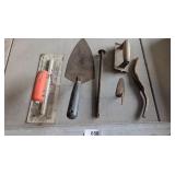 Pointed Trowel, Groove Tool & Tuck Pointer