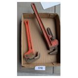 (2) Pipe Wrenches - Superior Tools, Other