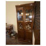 China Hutch Lighted Wheat Pattern On Front -*