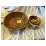 Formosa Wood Salad Bowl Set w/ (8) Salad Bowls