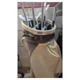 Golf Bag w/ Mixed Golf Clubs