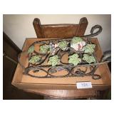 Table Top Metal Wine Holder & Wine Bottle