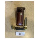 Buck Knife Model 112 w/ Leather Belt Holder