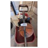 Radio Flyer Wagon w/ Basketball, T Ball Tee &