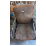 Chair w/ Metal Sides & Fabric Seat