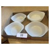 (5) Fire King Individual Casseroles