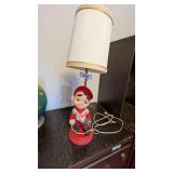 Ceramic Baseball Player Lamp