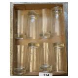 (8) Etched Tea Glasses