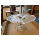 Cute Pedestal Cake Plate - 9" Dia