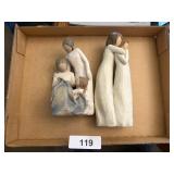 (2) Willow Tree Figurines
