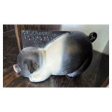 Chlorachel Porkchop Heavy Cast-Metal Pig