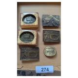 (6) Collector Belt Buckles