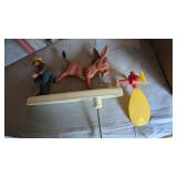Vintage Wirl A Gig Donkey Lawn Decor, +