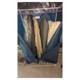 PVC Zippered Clothes Storage w/ Some Contents