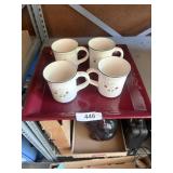 Pfaltzgraff Holiday Mugs + Home & Garden Tray
