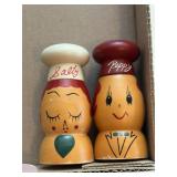 Wood Salt & Pepper Shakers -**