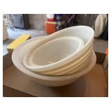 Pyrex White Batter Bowls &