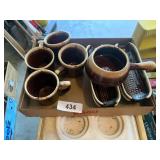Brown Drip Glaze Pfaltzgraff Corn Dishes &