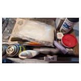 Paint Tray, Paint Roller, Paint Brushes, +