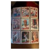 Baseball Cards w/ Album Mostly 1980