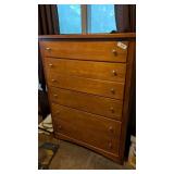 Maple Finish Chest of Drawers