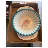 Homer Laughlin Bowl & Bread Plate