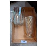 Westmoreland Marigold Carnival Glass Basket Weave,