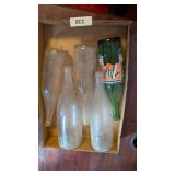 Vintage Bottles & 7-Up Bottle