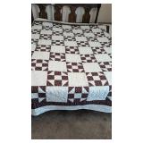 Hand Quilted Patchwork Quilt -**